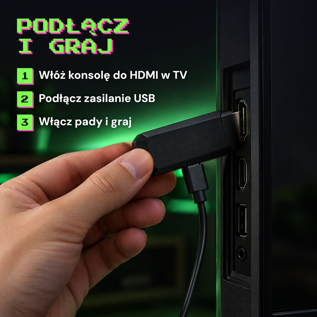 Podłączenie konsoli do telewizora w 3 krokach